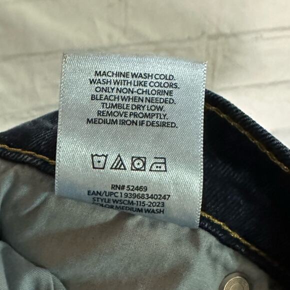 Members Mark Mens Dark Wash Straight Fit Denim Jeans, Size 38x30, NWT - Picture 6 of 6